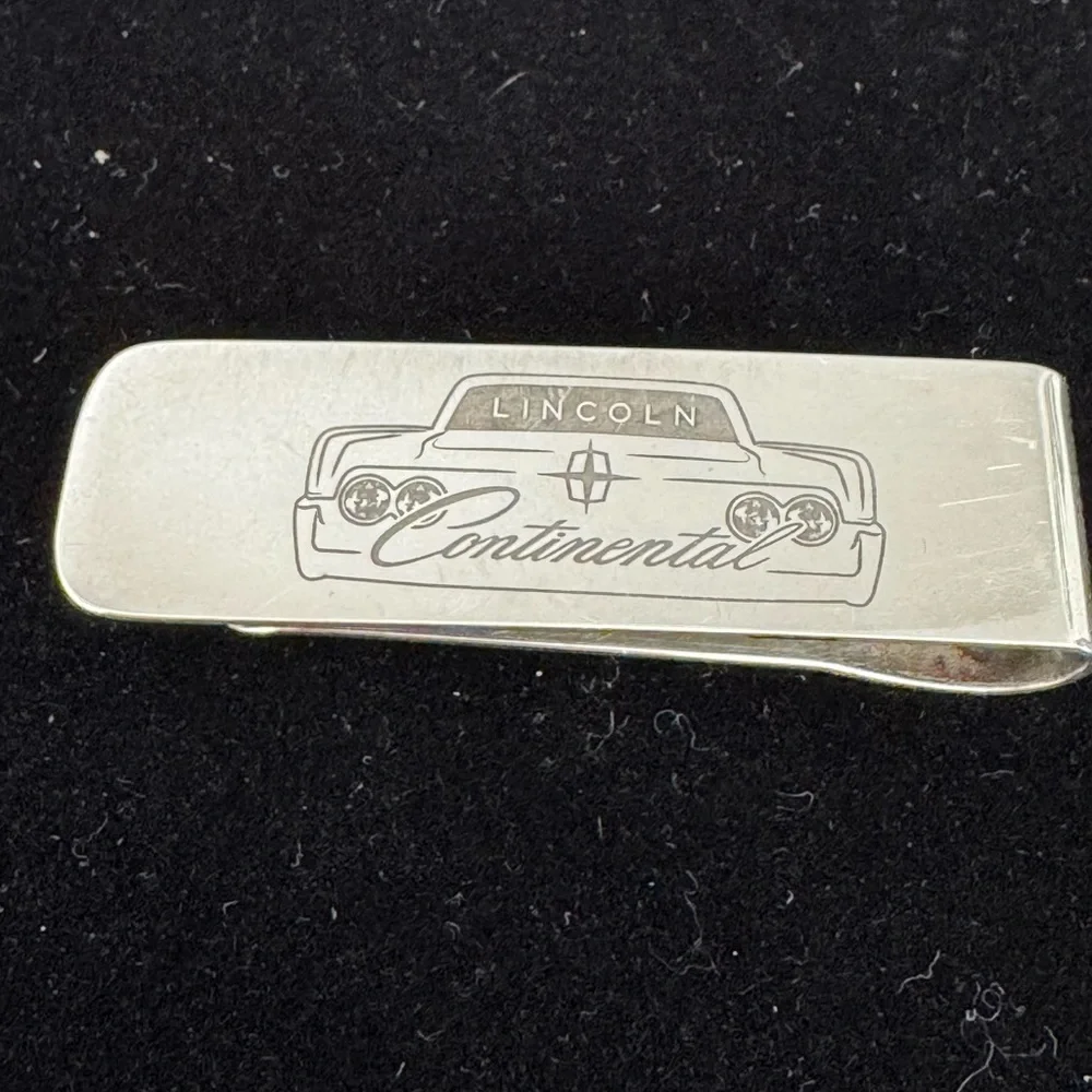Tiffany & Co. Sterling Silver Money Clip with Engraved Design